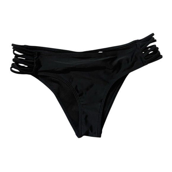 Hollister Sleek Black Bikini Bottom with Cutout Sides - Picture 1 of 9